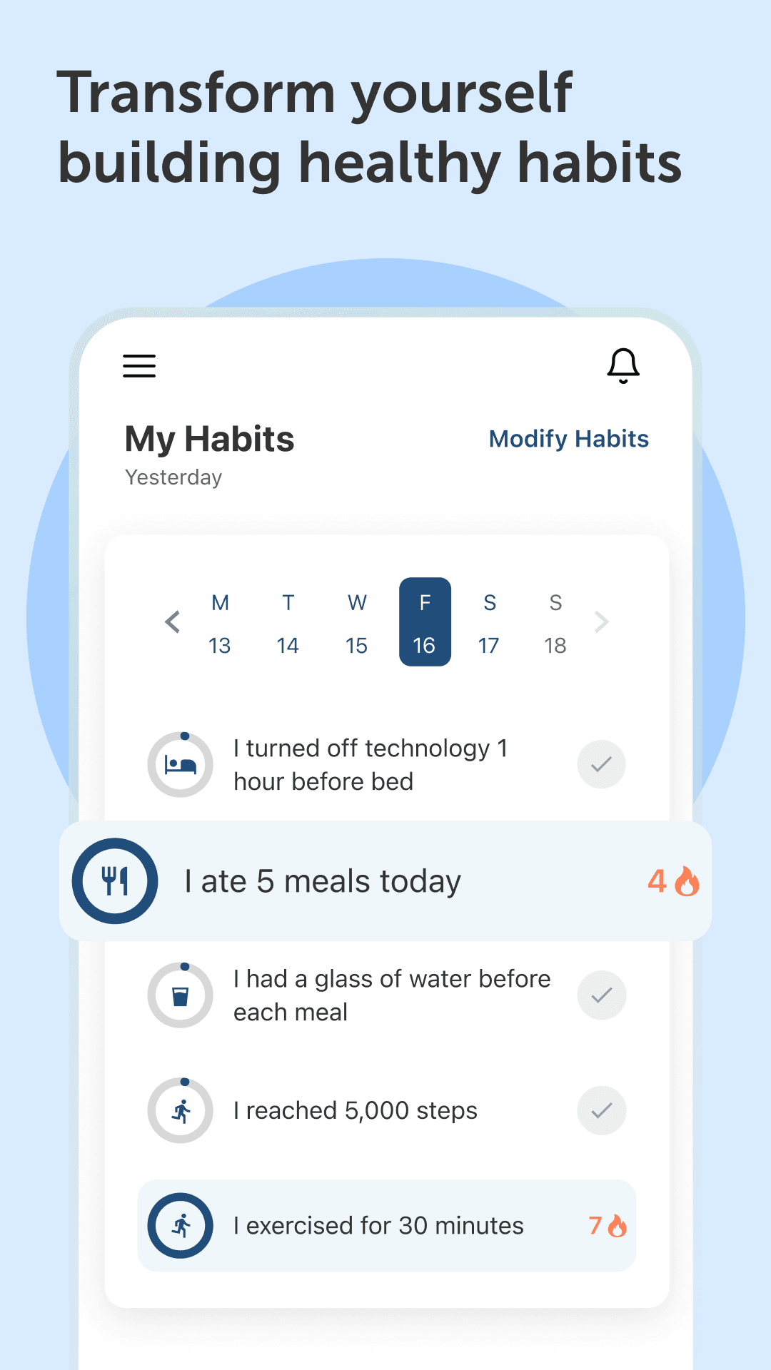 Interval Weight Loss feature screenshot