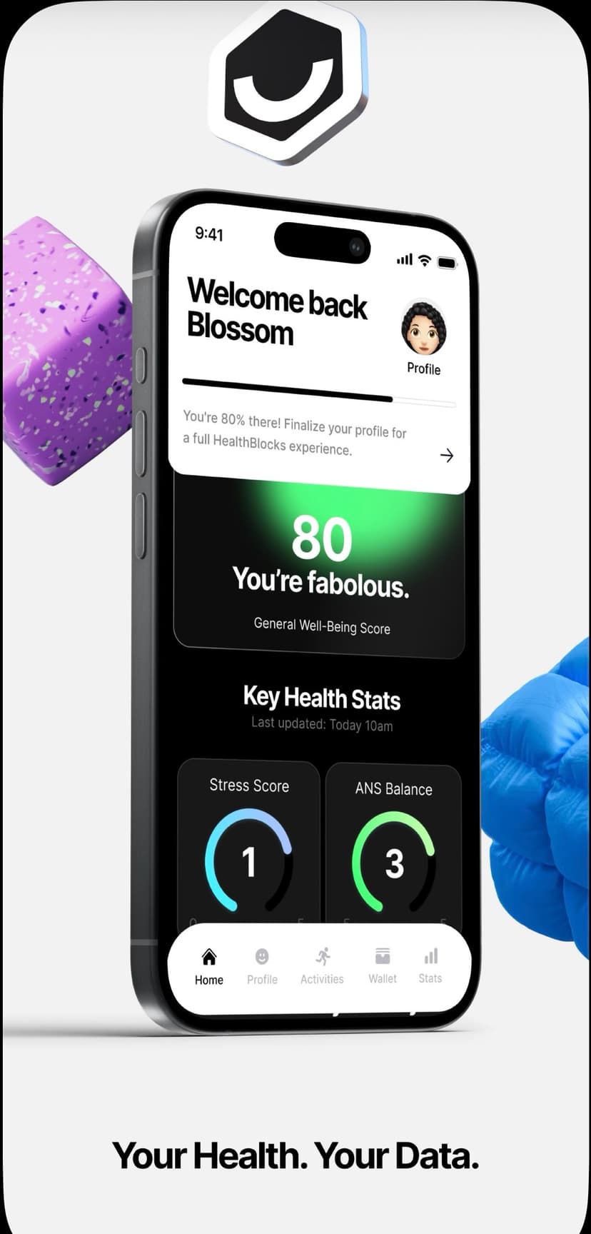 HealthBlocks app screenshot