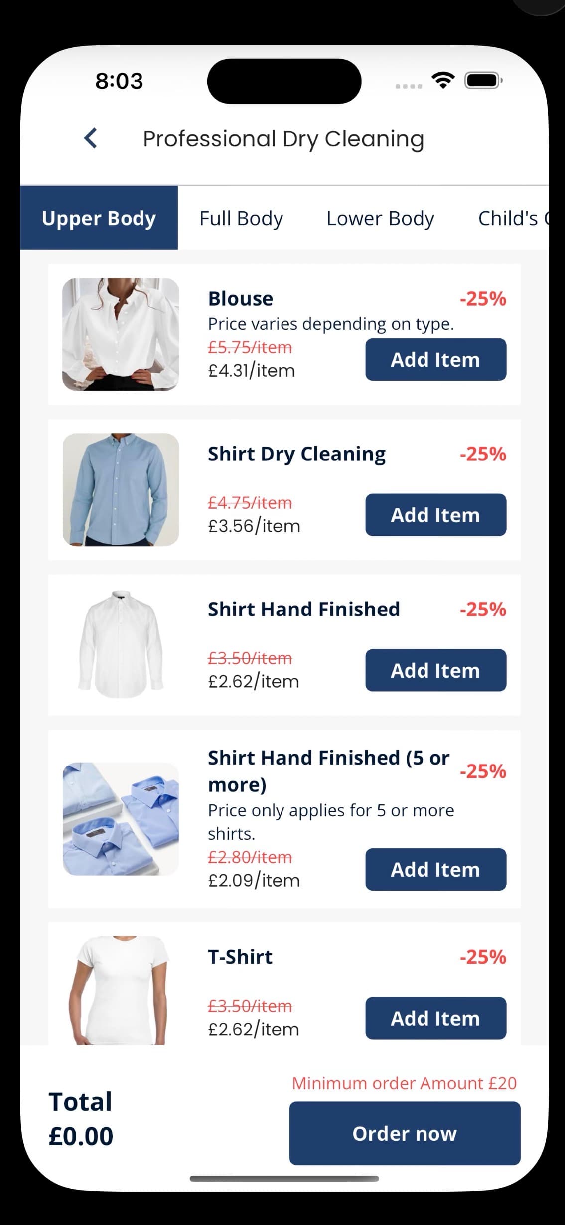 Jacobs Dry Cleaners feature screenshot