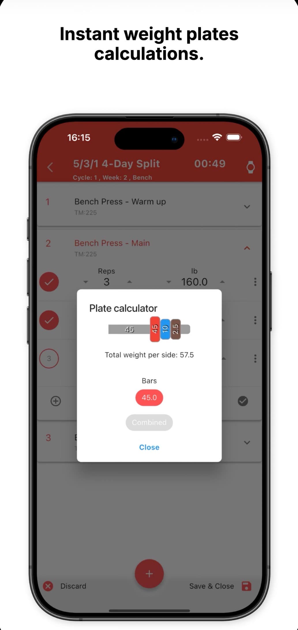 PR.O — Workout Tracker screen 4